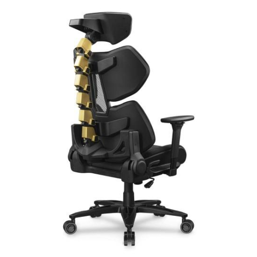 COUGAR Terminator Elite Gold Fotel dla gracza Obite siedzisko Czarny, Złoto-23453265