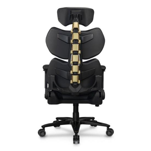 COUGAR Terminator Elite Gold Fotel dla gracza Obite siedzisko Czarny, Złoto-23453266