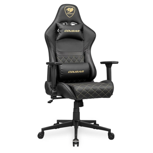 COUGAR CGR-AO2-GLB Uniwersalny fotel dla gracza Obite siedzisko Czarny, Złoto-23453321