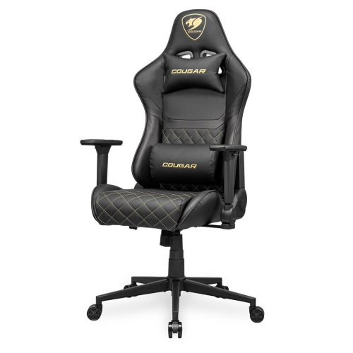 COUGAR CGR-AO2-GLB Uniwersalny fotel dla gracza Obite siedzisko Czarny, Złoto-23453322