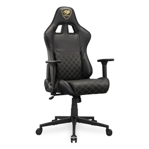 COUGAR CGR-AO2-GLB Uniwersalny fotel dla gracza Obite siedzisko Czarny, Złoto-23453326
