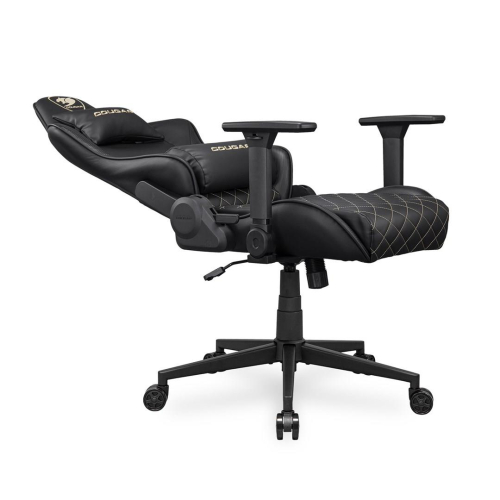 COUGAR CGR-AO2-GLB Uniwersalny fotel dla gracza Obite siedzisko Czarny, Złoto-23453327