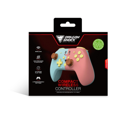 Dragonshock PopTop Niebieski, Różowy, Żółty, Brązowy Bluetooth Gamepad Analogowa/Cyfrowa Nintendo Switch, PC-23453