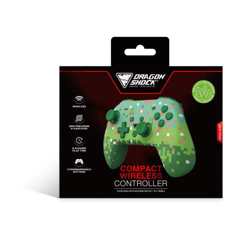 Dragonshock PopTop Zielony, Ciemny Zielony, Różowy, Biały Bluetooth Gamepad Analogowa/Cyfrowa Nintendo Switch, PC-234