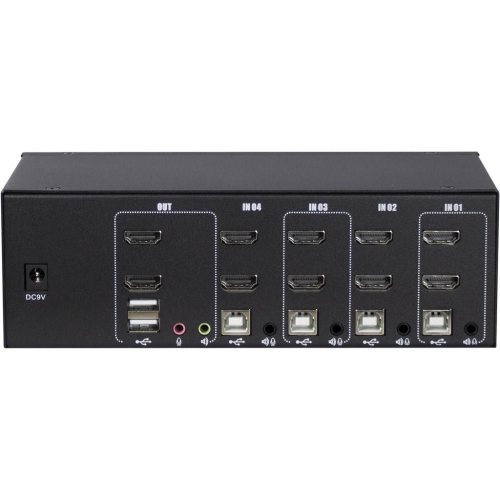 Inter-Tech AS-42HA HDMI przełącznik KVM Czarny-23458113