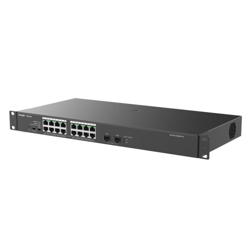 Ruijie Networks RG-ES118GS-P-L przełącznik sieciowy Nie zarządzany L2 Gigabit Ethernet (10/100/1000) Obsługa PoE Cza