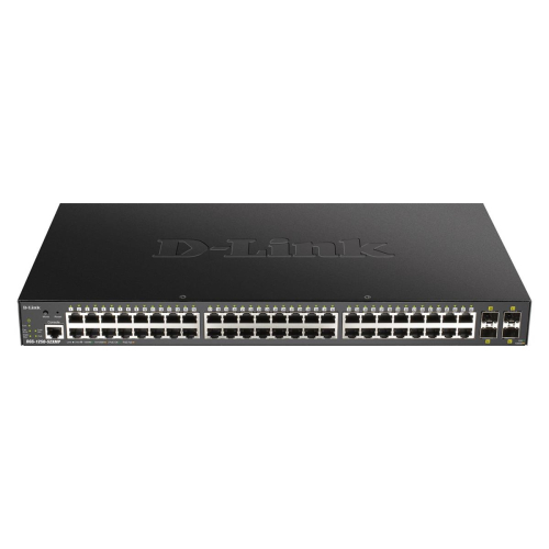 D-Link DGS-1250-52XMP Zarządzany L3 Obsługa PoE Czarny