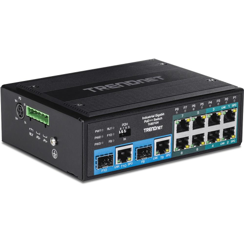 Trendnet TI-BG104 przełącznik sieciowy Nie zarządzany Gigabit Ethernet (10/100/1000) Obsługa PoE Czarny-23458453