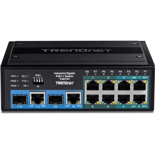 Trendnet TI-BG104 przełącznik sieciowy Nie zarządzany Gigabit Ethernet (10/100/1000) Obsługa PoE Czarny-23458454