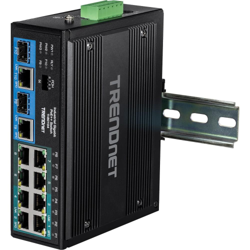 Trendnet TI-BG104 przełącznik sieciowy Nie zarządzany Gigabit Ethernet (10/100/1000) Obsługa PoE Czarny-23458456