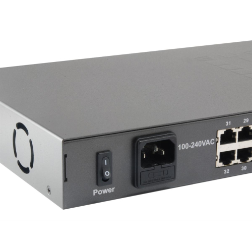 LevelOne FGP-3400W380 przełącznik sieciowy Nie zarządzany Fast Ethernet (10/100) Obsługa PoE Czarny-23458461