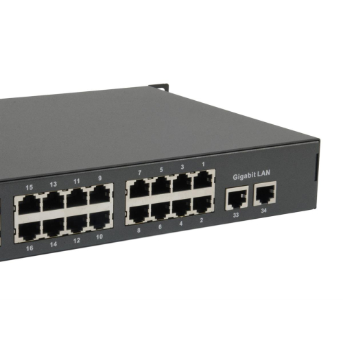 LevelOne FGP-3400W380 przełącznik sieciowy Nie zarządzany Fast Ethernet (10/100) Obsługa PoE Czarny-23458463