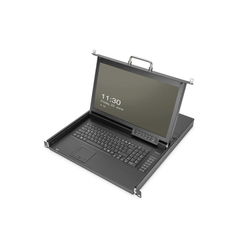 Konsola modularna KVM 17'' HD LCD TFT, 16 portów HDMI, touchpad, klawiatura GE, czarny