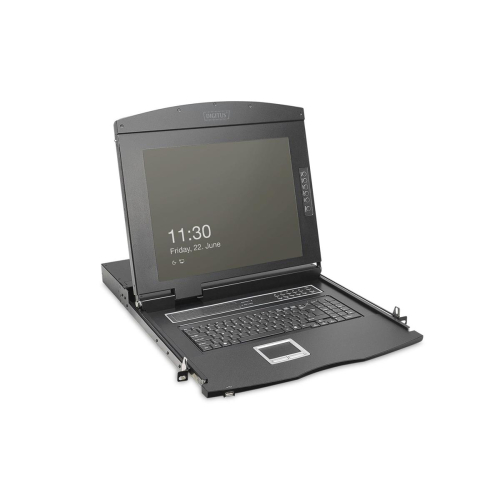 Konsola modularna KVM 19'' HD TFT, 16 portów VGA, touchpad, klawiatura GE, czarny