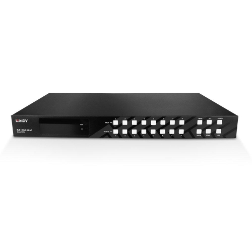 Lindy 38334 przełącznik macierzy Przełącznik matrycowy AV Wbudowany wyświetlacz 43 W-23460786