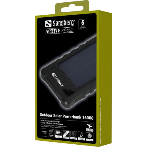 Sandberg Outdoor Solar Powerbank 16000-23461026