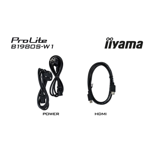 iiyama ProLite B1980S-W1 monitor komputerowy 48,3 cm (19