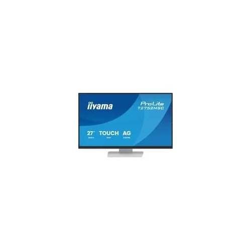 iiyama ProLite T2752MSC-W1AG monitor komputerowy 68,6 cm (27") 1920 x 1080 px Full HD LCD Ekran dotykowy Biały