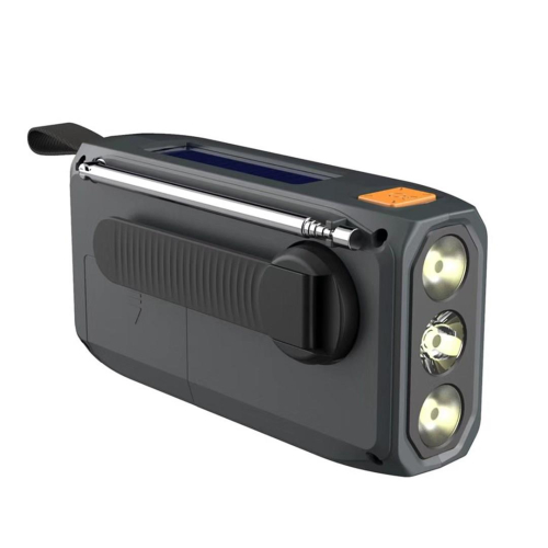 Extralink RADIO AWARYJNE BLUETOOTH SOLARNE Z KORBKA DYNAMO POWERBANK 4000MAH Z LATARKA SOS BT-4000 Przenośny Analogowe 