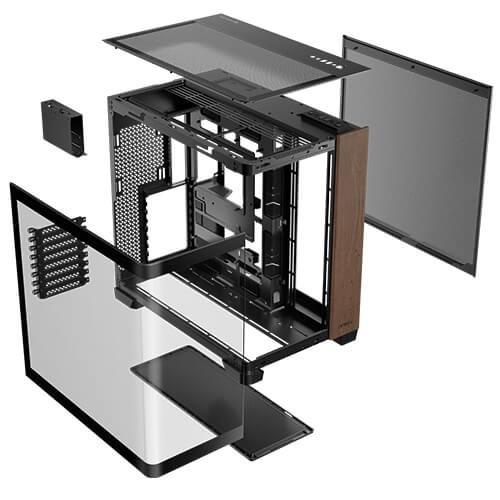 Antec C8 Curve Wood Full Tower Czarny, Przezroczysty, Drewno-23470514