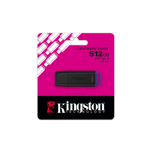 KINGSTON 512GB Portable USB 3.2 Gen 1 DataTraveler Exodia Black/Purple-23474177