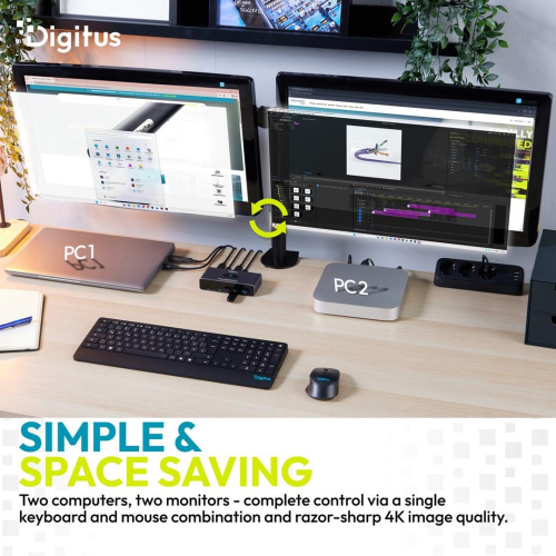 Digitus DS-12856 przełącznik KVM Szary-23474988
