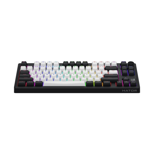 HATOR Skyfall 80 MAG ULTIMA 8K wireless klawiatura Gaming USB + RF Wireless + Bluetooth QWERTY US English Czarny, Biały