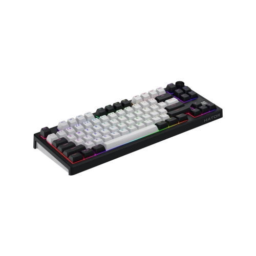HATOR Skyfall 80 MAG ULTIMA 8K wireless klawiatura Gaming USB + RF Wireless + Bluetooth QWERTY US English Czarny, Biały