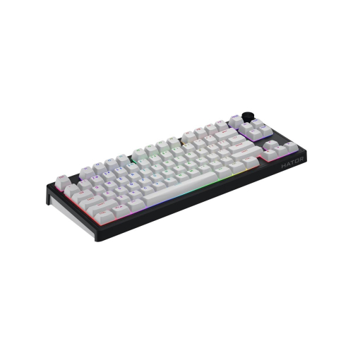 HATOR Skyfall Wireless 80 klawiatura Gaming USB + RF Wireless + Bluetooth QWERTY US English Czarny, Biały-23475377
