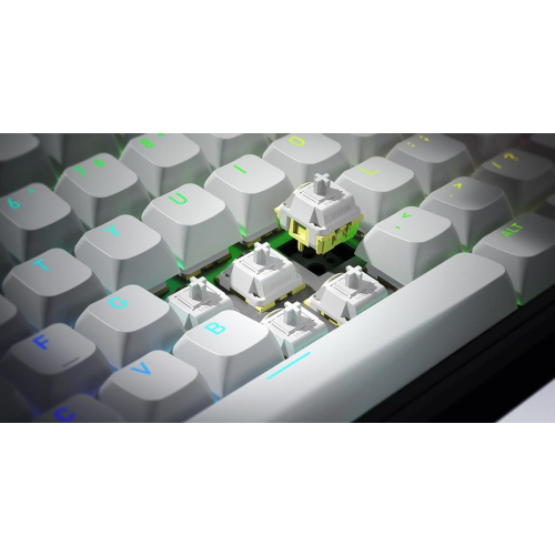 HATOR Skyfall Wireless 80 klawiatura Gaming USB + RF Wireless + Bluetooth QWERTY US English Czarny, Biały-23475384