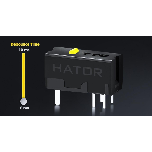 HATOR Quasar 3S Ultima 8K Wireless myszka Gaming Po prawej stronie RF Wireless + Bluetooth + USB Type-C Optyczny 30000 D