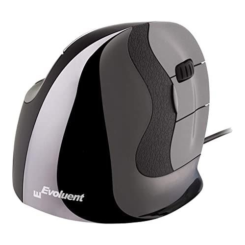 Mysz Evoluent VerticalMouse D Prawa średnia przewodowa antracytowa sprzedaż detaliczna