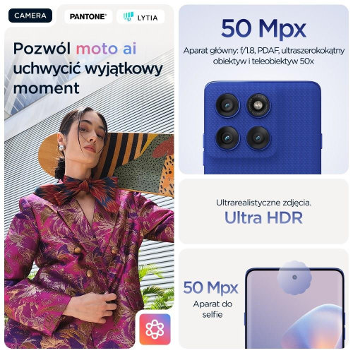 Motorola Edge 60 Pro 5G 12/512GB Dazzling Blue-23489389