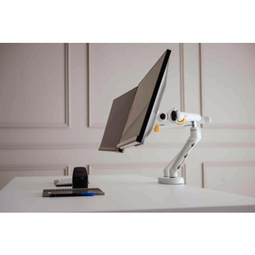 Ramię do monitora BakkerElkhuizen BE Flexible Podwójny biały detaliczny-23493072