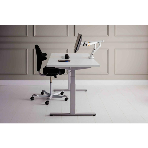 Ramię do monitora BakkerElkhuizen BE Flexible Podwójny biały detaliczny-23493073