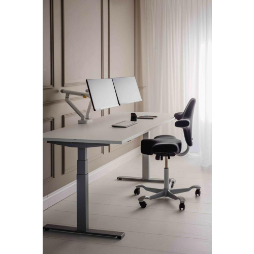 Ramię do monitora BakkerElkhuizen BE Flexible Podwójny biały detaliczny-23493074