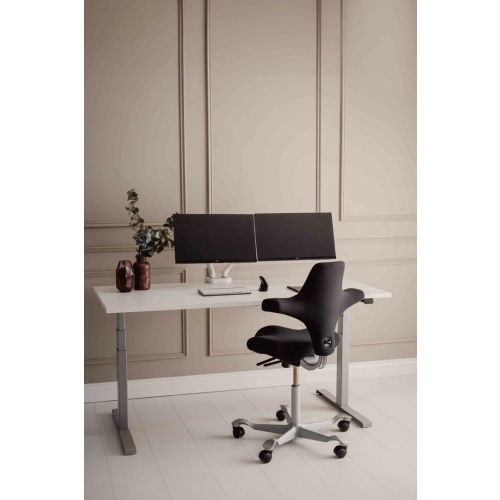 Ramię do monitora BakkerElkhuizen BE Flexible Podwójny biały detaliczny-23493075