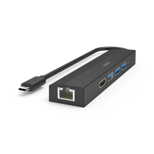 Hama 00200144 huby i koncentratory USB 3.2 Gen 1 (3.1 Gen 1) Type-C 5000 Mbit/s Czarny-23527562