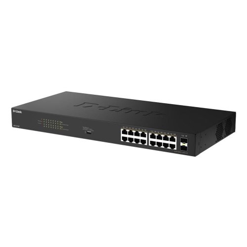 D-Link DGS-1018P Nie zarządzany Gigabit Ethernet (10/100/1000) Obsługa PoE Czarny-23563894