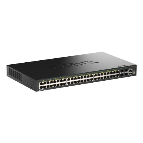 D-Link DGS-1530-52P/E przełącznik sieciowy Zarządzany L2 Gigabit Ethernet (10/100/1000) Obsługa PoE Czarny