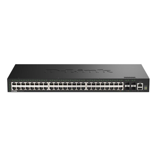 D-Link DGS-1530-52/E przełącznik sieciowy Zarządzany L2 Gigabit Ethernet (10/100/1000) Czarny