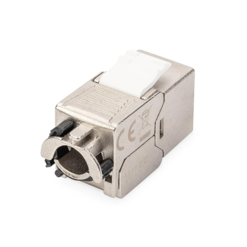 Moduł (gniazdo) keystone RJ45 (8P8C) kat.6A, STP,ekranowany, beznarzędziowy, stalowy, 24szt-23566292