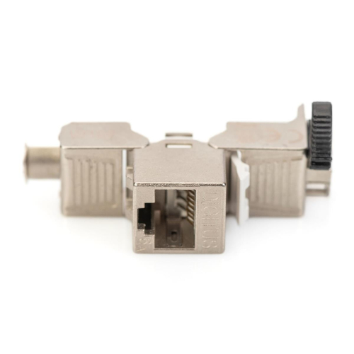 Moduł (gniazdo) keystone RJ45 (8P8C) kat.6A, STP,ekranowany, beznarzędziowy, stalowy, 24szt-23566296