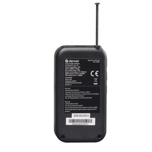 Ręczne radio Denver DAH-126 DAB+/FM-23573465
