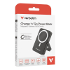 Verbatim Charge 'n' Go Magnetic Wireless Litowo-polimerowy (LiPo) 10000 mAh Bezprzewodowe ładowanie Czarny-23672900