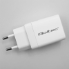 QOLTEC ŁADOWARKA 45W GAN | 5-20V | 1.5-3A | 1XUSB-C PD | 1XUSB QC 3.0 | BIAŁA-23673119