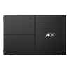 AOC 16T3EA przenośny telewizor / monitor Czarny 39,6 cm (15.6