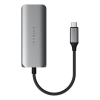 Satechi 4-In-1 USB-C Hub - hub do urządzeń mobilnych USB-C (3x USB-C 3.2 gen2 10Gbps, 2.5 Gigabit Ethernet) (space gra