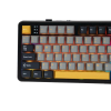 Klawiatura gasket F108 Gray+Orange+Deep Gray Volcano switch RGB AULA-23686725