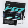 Klawiatura gasket F87 Pro Dark Blue + Black + Cyan GrayWoodV4 switch RGB AULA-23686799